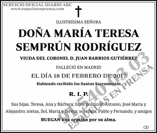 María Teresa Semprún Rodríguez